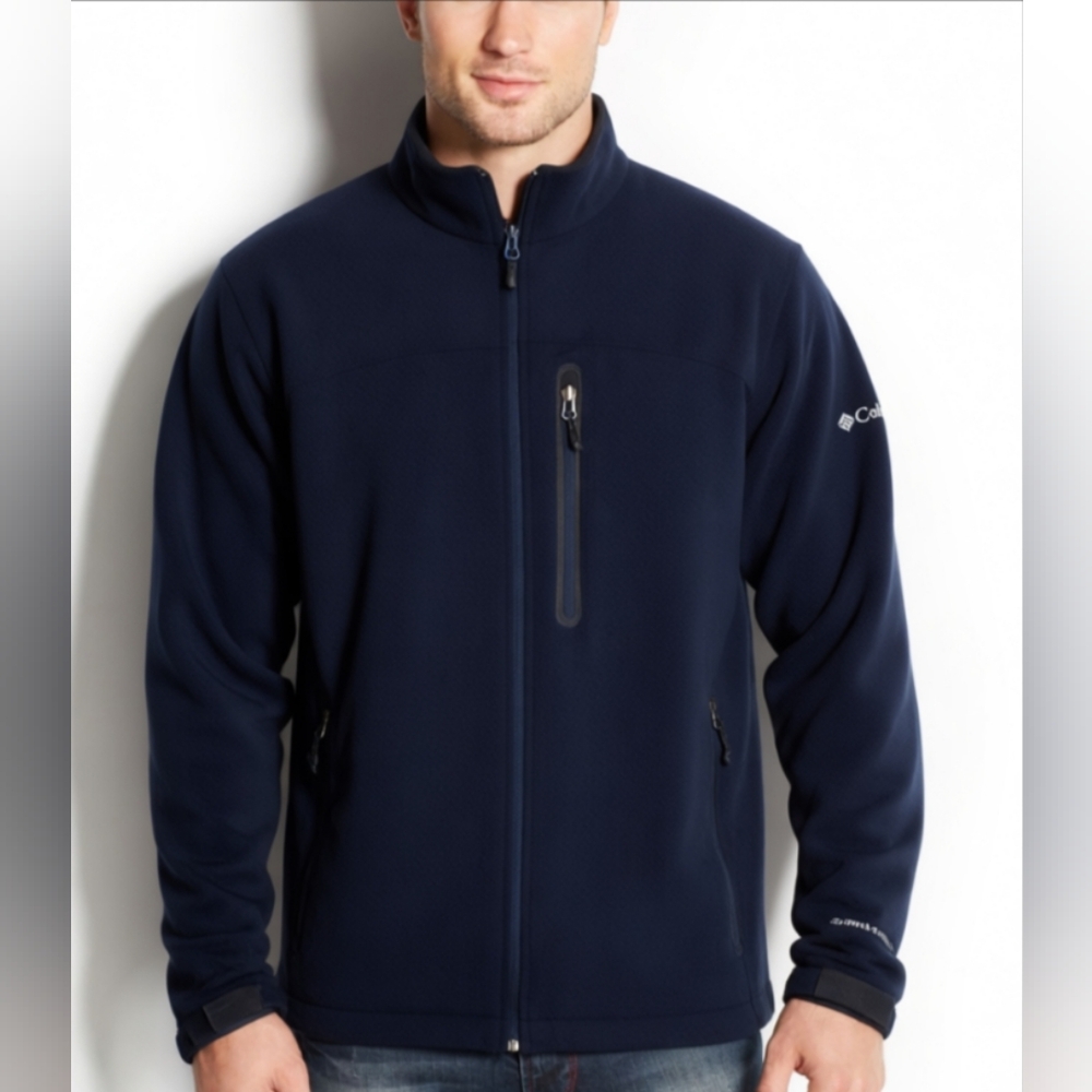 Columbia Men's Large Navy Performance Jacket Omni Shield